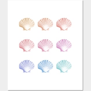 Pastel shell art Posters and Art